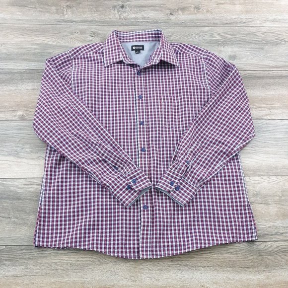 Haggar Other - Haggar Clothing Mens Large Dress Shirt Long Sleeve Office Work Casual Patriotic